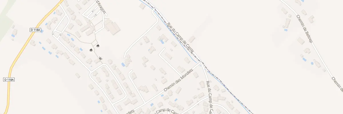 Plan du 2 Imp du Rebairal à Saliès