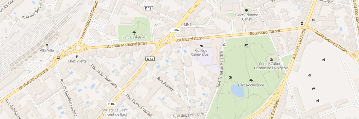 Plan du 6 Rue Justin Alibert à Albi