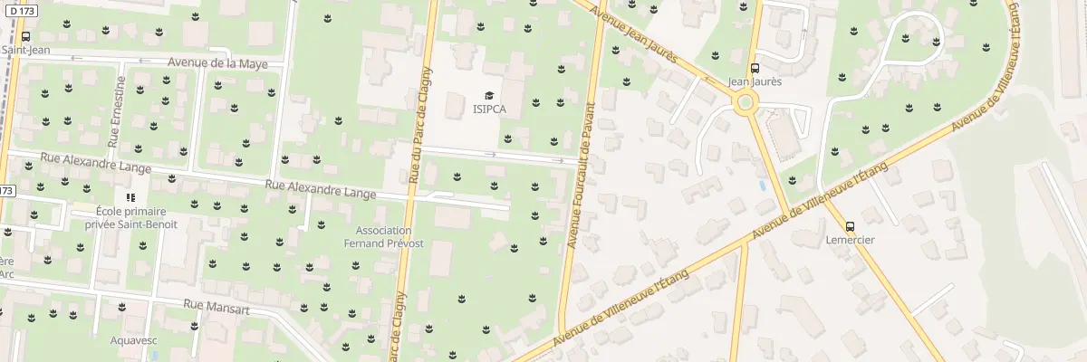 Plan du 5 Av Fourcault de Pavant à Versailles