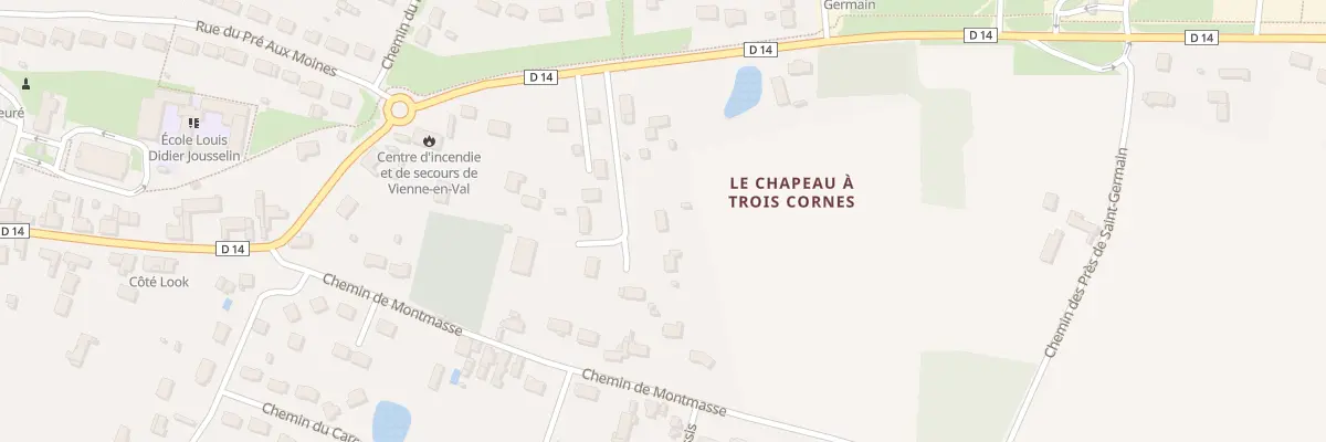 Plan du 1 Imp du Chapeau a 3 Cornes à Vienne-en-Val
