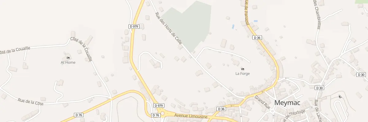 Plan du 21 Rue des Horts de Celle à Meymac
