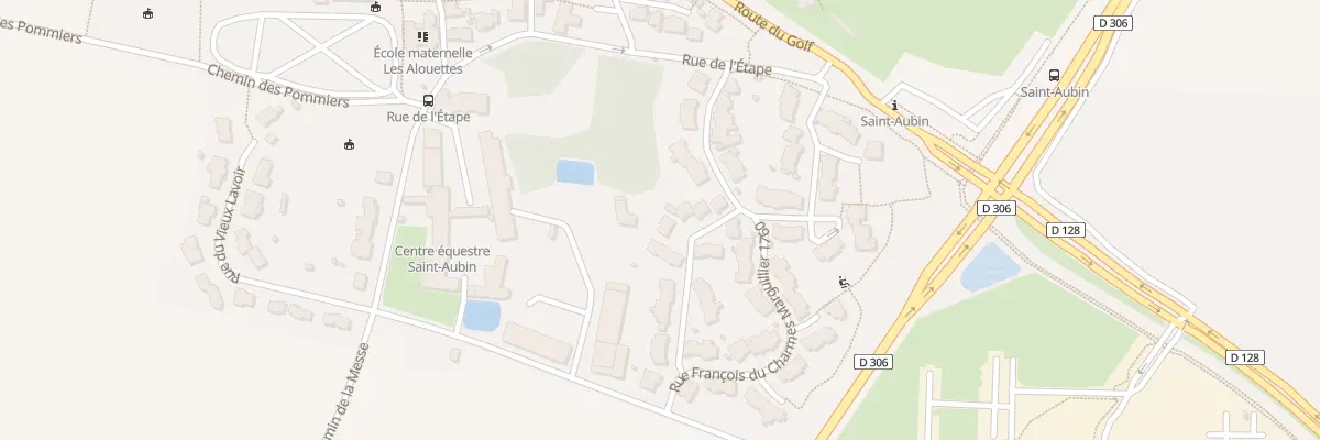 Plan du 8 All des Bleuets à Saint-Aubin