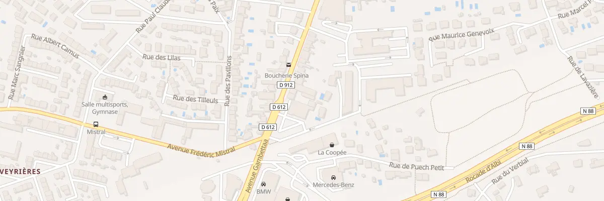Plan du 225 Av Gambetta à Albi