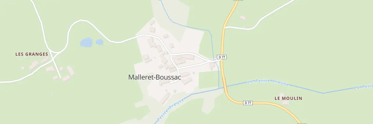 Plan du 5009 Le Bourg à Malleret-Boussac