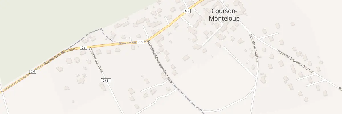 Plan du 9 Rue de la Mare aux Chanvres à Courson-Monteloup