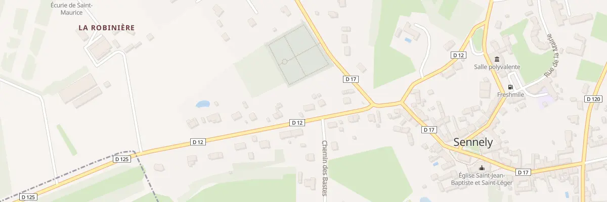 Plan du 8 Rue de la Forêt à Sennely