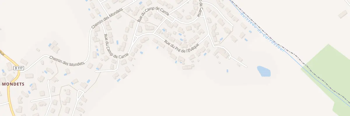 Plan du 23 Rue du Pré de l’Évêque à Saliès