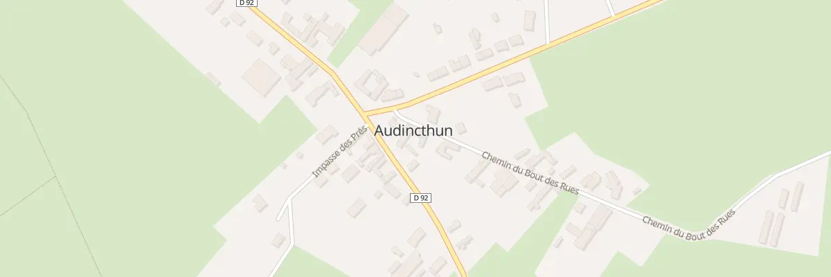 Plan du 3 Vc Bout des Rues à Audincthun