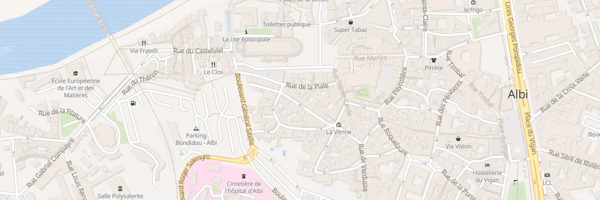Plan du 18 Rue Croix Blanche à Albi