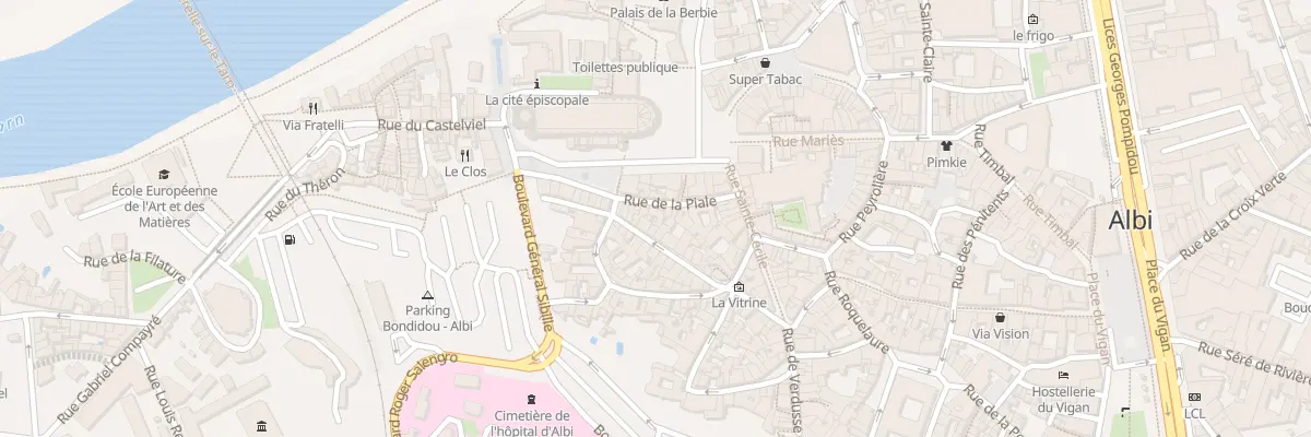 Plan du 15 Rue de la Piale à Albi