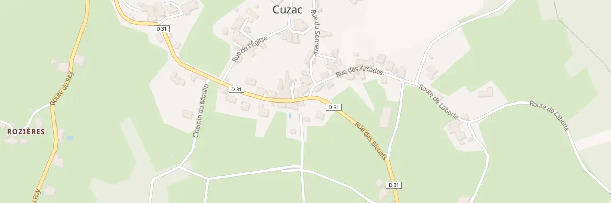 Plan du 877 Rue des BLEUETS à Cuzac