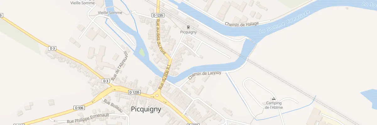 Plan du 93 Rue du 60eme R.I. à Picquigny
