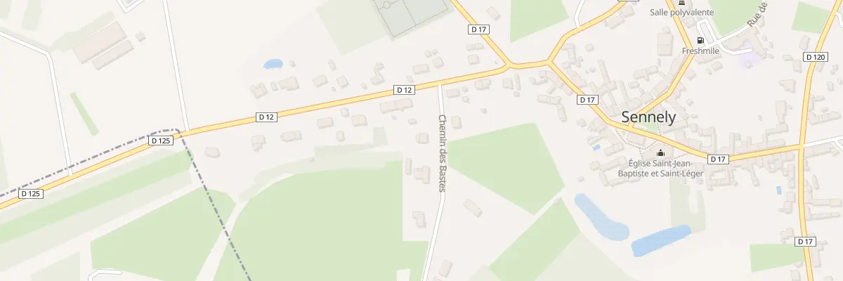 Plan du 2 Che des Bastes à Sennely