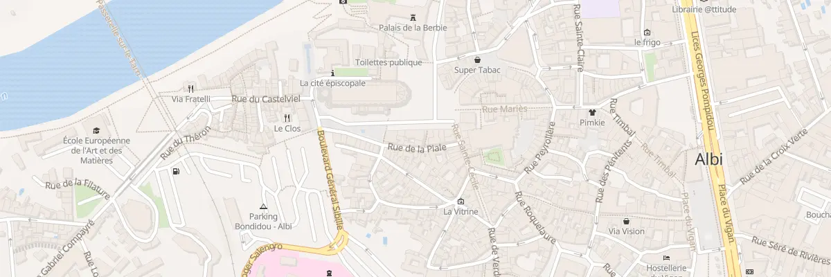 Plan du 21 Pl Sainte-Cécile à Albi