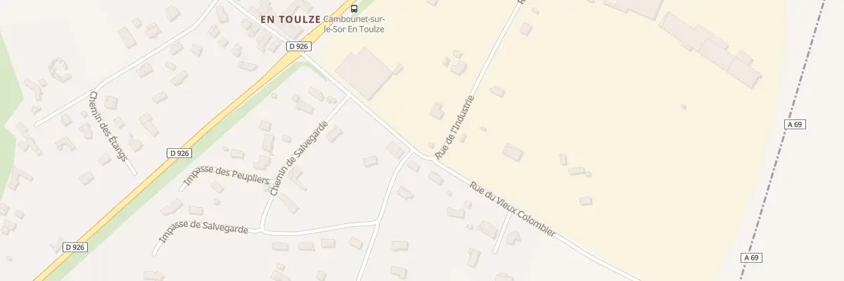 Plan du 1 Rue de l’Industrie à Cambounet-sur-le-Sor