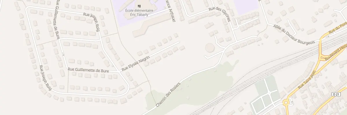 Plan du 5 Rue Elysée Négrin à Étampes