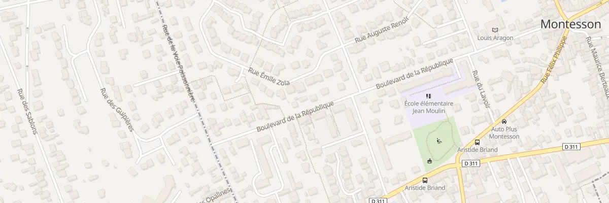 Plan du 50 Bd de la République à Montesson