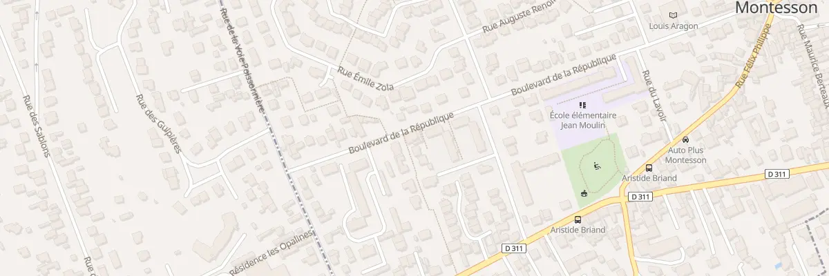 Plan de Bd de la République à Montesson