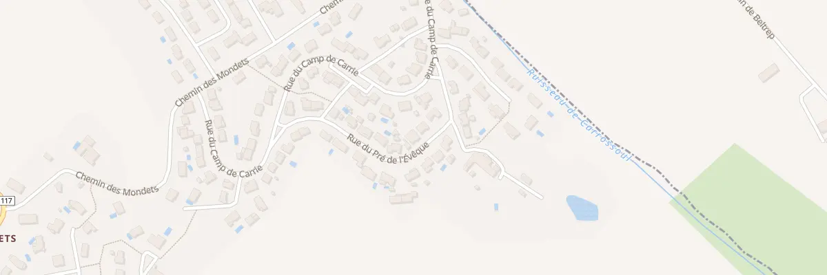 Plan du 6 Rue du Pré de l’Évêque à Saliès
