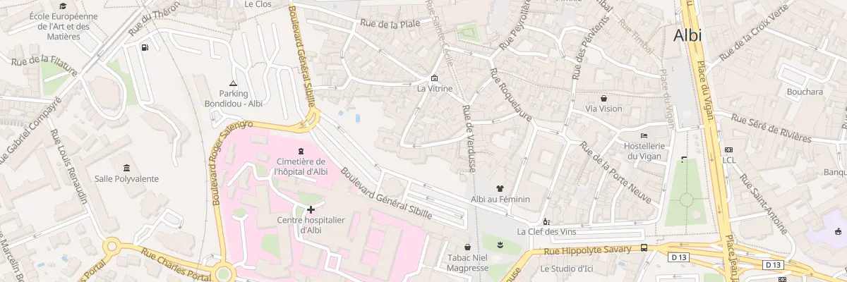 Plan du 17 Rue Henri de Toulouse-Lautrec à Albi