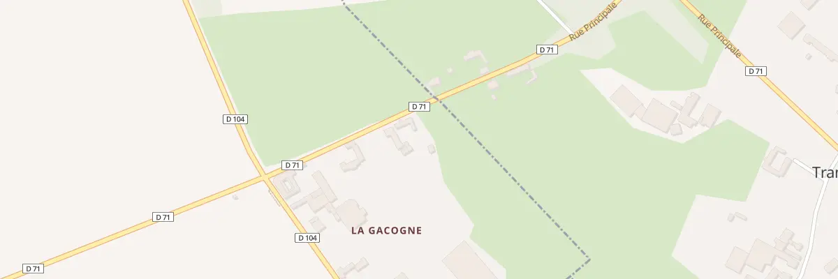 Plan du 1 Hameau de la Gacogne à Azincourt