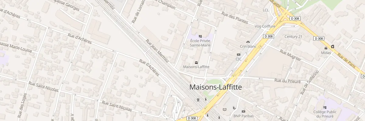 Plan du 2 Rue du Fossé à Maisons-Laffitte