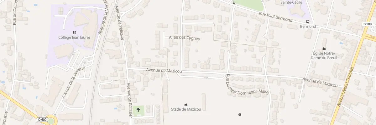 Plan du 4 Rue Pierre Mourgues à Albi