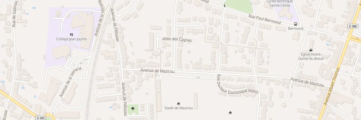 Plan du 6 Rue Pierre Mourgues à Albi