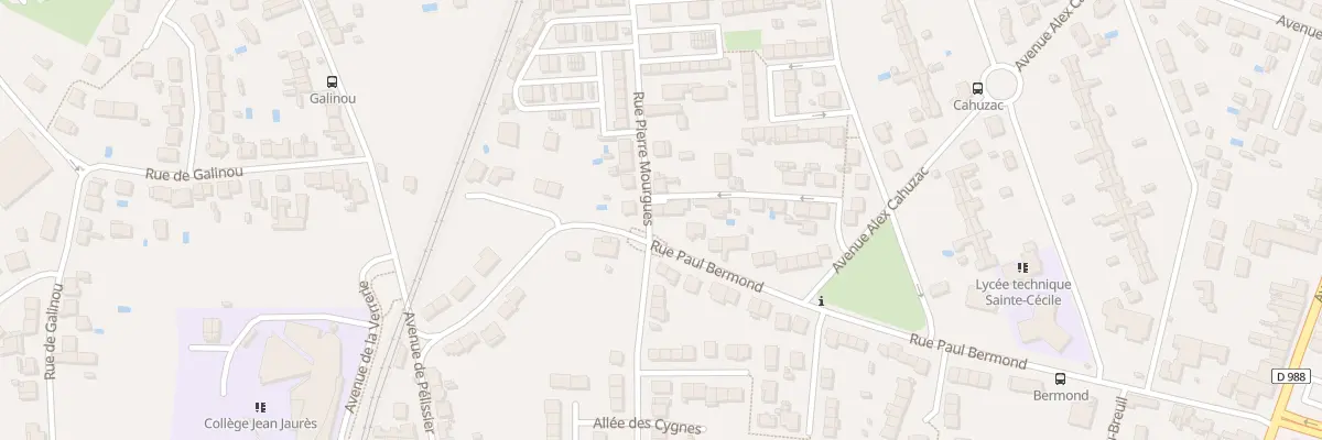 Plan du 34 Rue Pierre Mourgues à Albi