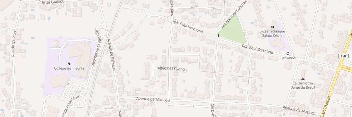 Plan du 22 Rue Pierre Mourgues à Albi