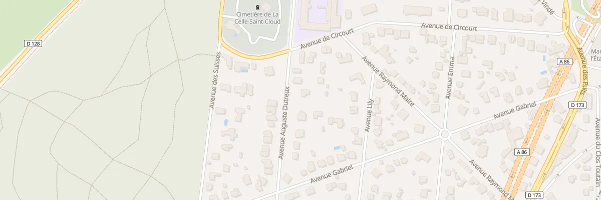 Plan du 13 Av Auguste Dutreux à La Celle-Saint-Cloud