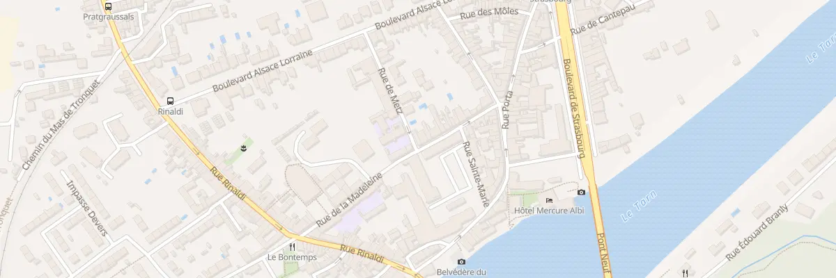 Plan du 2 Rue de Metz à Albi