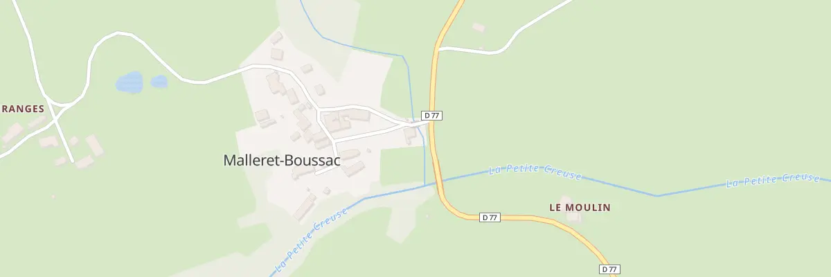 Plan du 5001 Le Bourg à Malleret-Boussac