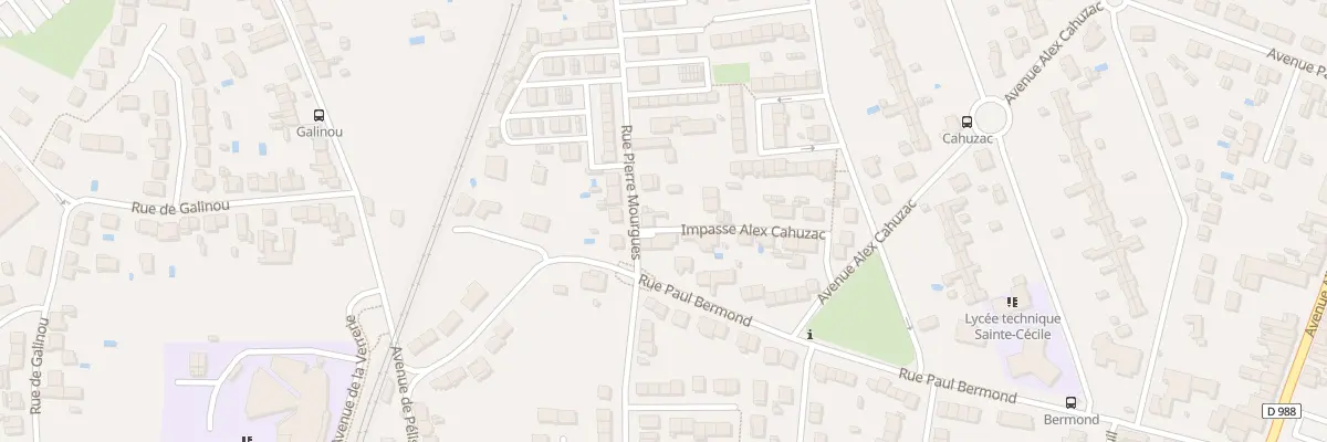 Plan du 38 Rue Pierre Mourgues à Albi