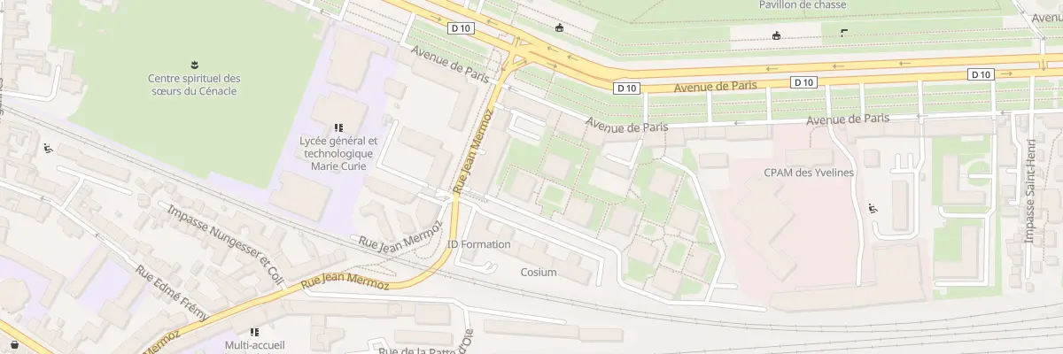 Plan du 82B Av de Paris à Versailles