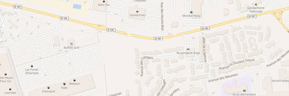 Plan du 34 Av des Cottages à Étampes