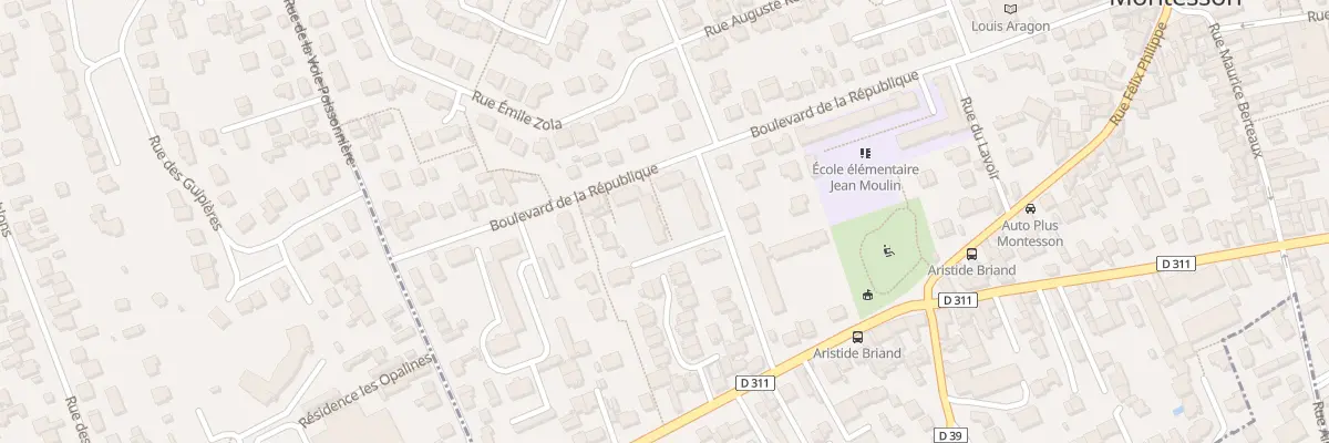 Plan du 25 Bd de la République à Montesson