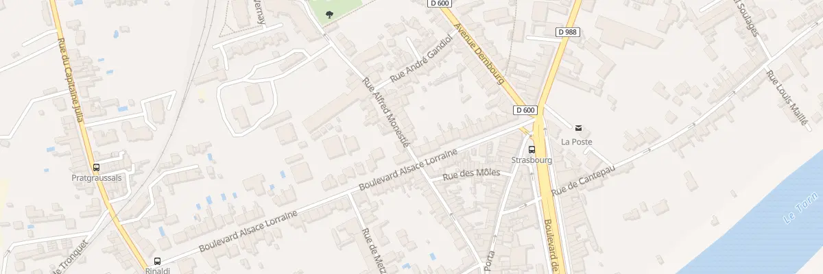 Plan du 4 Rue Alfred Monestié à Albi