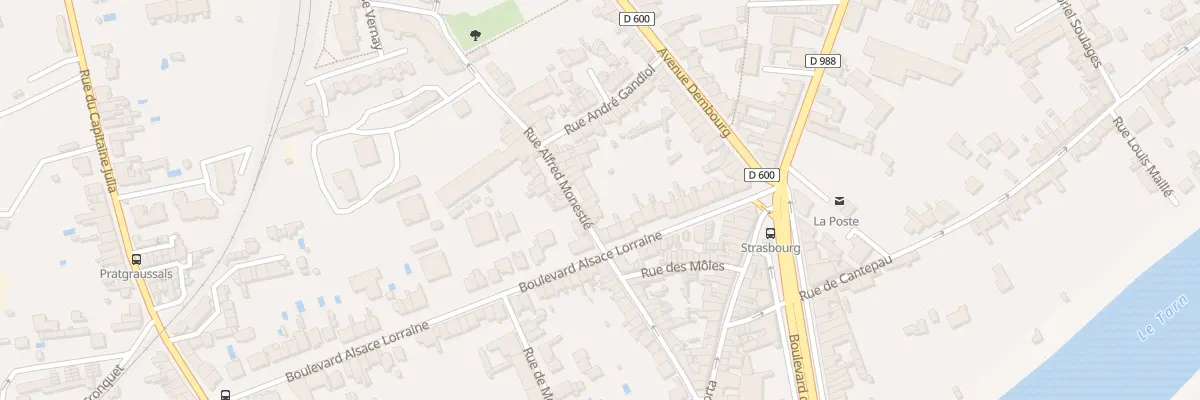 Plan du 6 Rue Alfred Monestié à Albi