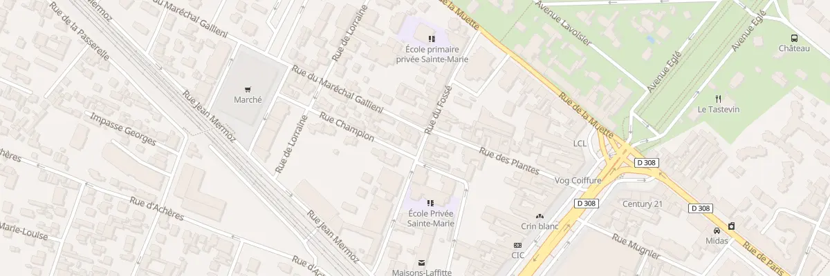 Plan du 23 Rue du Fossé à Maisons-Laffitte