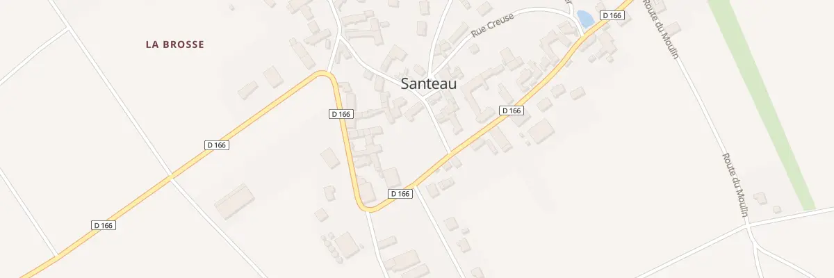 Plan du 2 Rue de la Mairie à Santeau