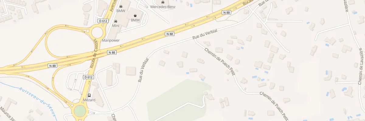 Plan du 4 Che de Puech Petit à Albi