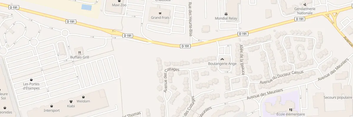Plan du 30 Av des Cottages à Étampes