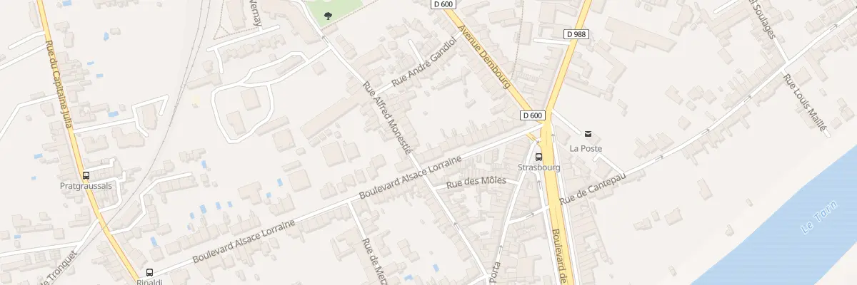 Plan du 26 Bd Alsace Lorraine à Albi