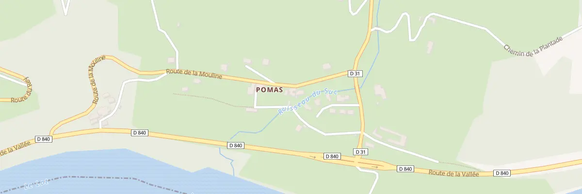 Plan du 134 Imp de POMAS à Cuzac