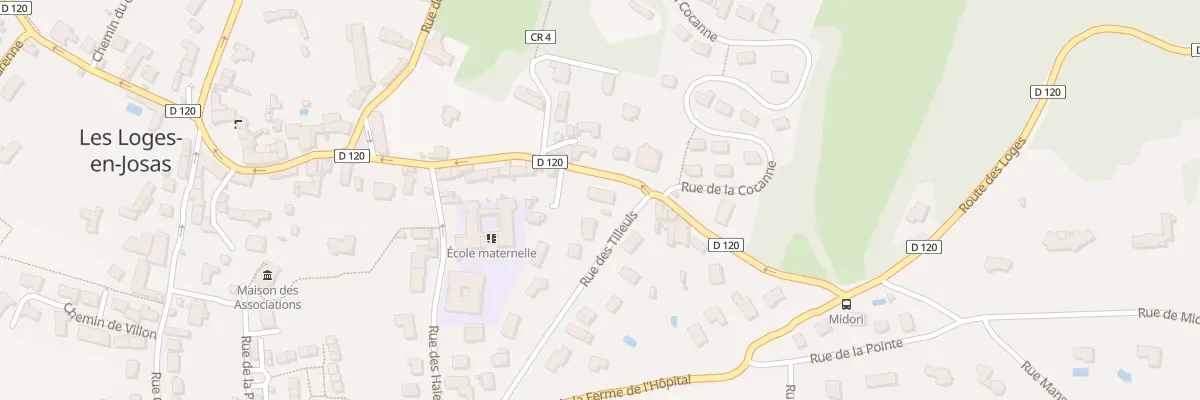 Plan du 2 Rue des Tilleuls aux Loges-en-Josas