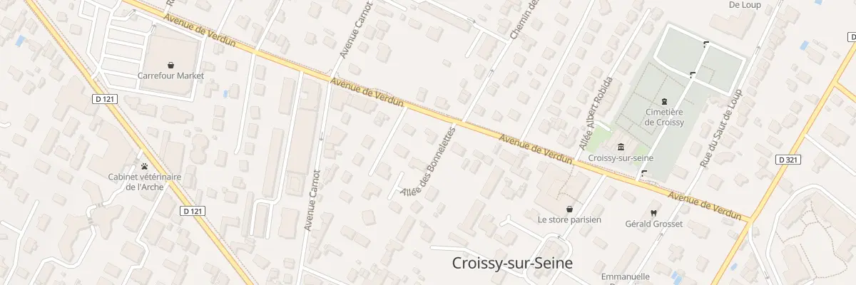 Plan du 27 Av de Verdun à Croissy-sur-Seine