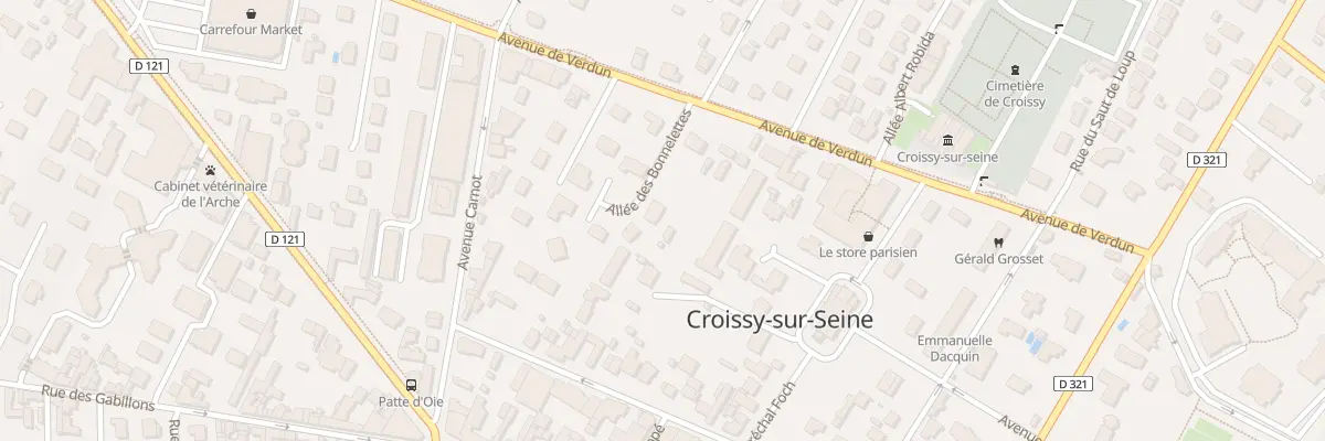 Plan du 8 All des Bonnelettes à Croissy-sur-Seine