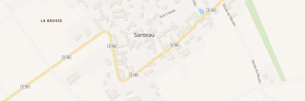 Plan du 1 Rue de la Mairie à Santeau