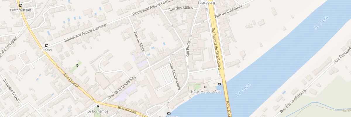 Plan du 56 Rue Porta à Albi